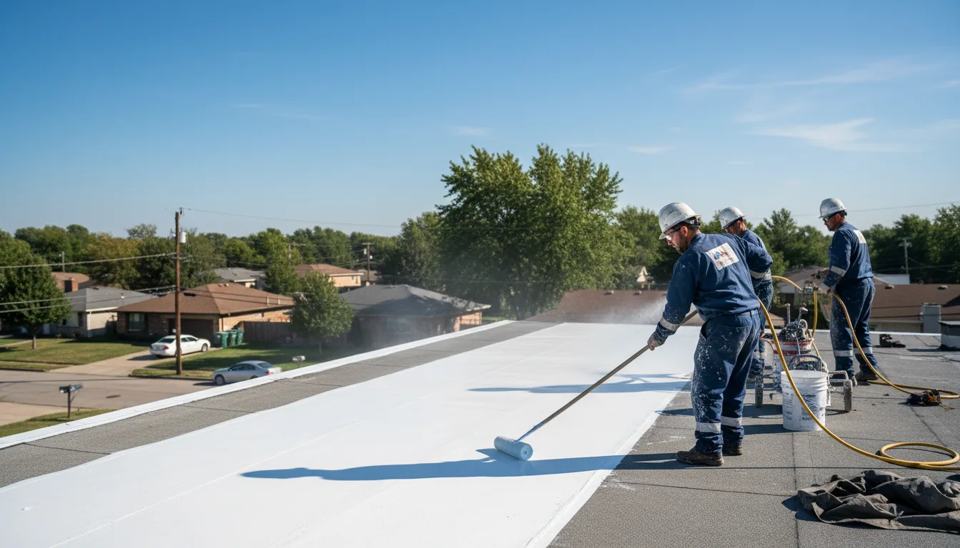 Commercial roof coating in Etna, NY near me